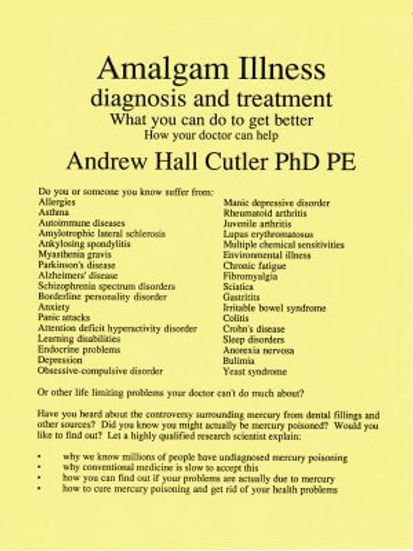 Amalgam Illness: Diagnosis and Treatment
